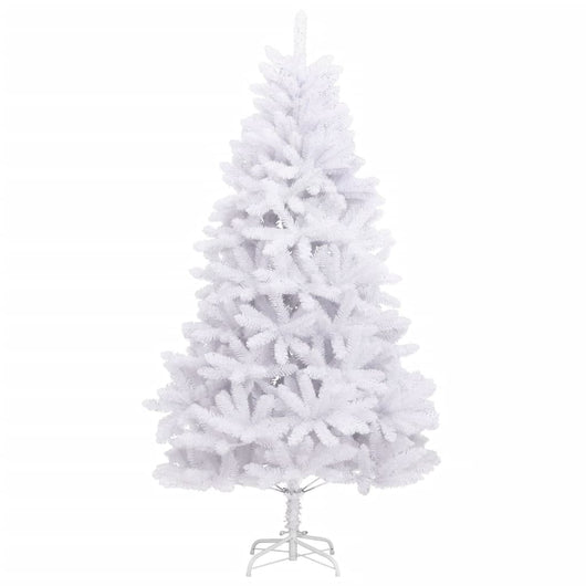 vidaXL Albero di Natale Artificiale Incernierato con Base Bianco 180cm