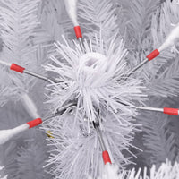 Albero di Natale Artificiale Incernierato con Base Bianco 180cm 357786