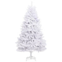 Albero di Natale Artificiale Incernierato con Base Bianco 210cm 357787