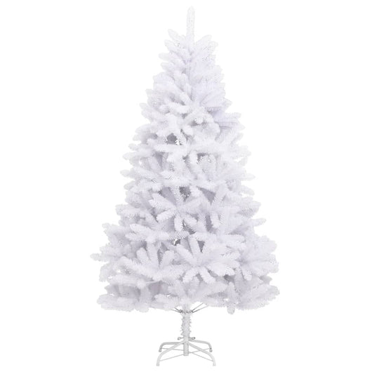 vidaXL Albero di Natale Artificiale Incernierato con Base Bianco 210cm