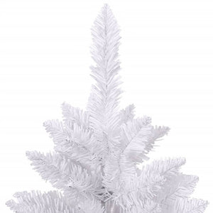 Albero di Natale Artificiale Incernierato con Base Bianco 210cm 357787