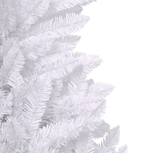 Albero di Natale Artificiale Incernierato con Base Bianco 210cm 357787