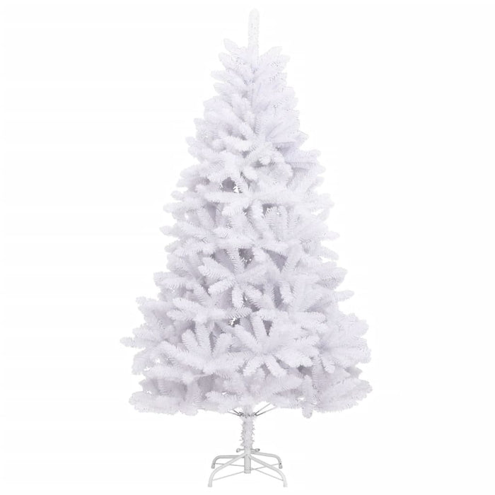 Albero di Natale Artificiale Incernierato con Base Bianco 240cm 357788