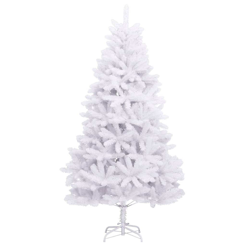 vidaXL Albero di Natale Artificiale Incernierato con Base Bianco 270cm