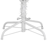 vidaXL Albero di Natale Artificiale Incernierato con Base Bianco 270cm