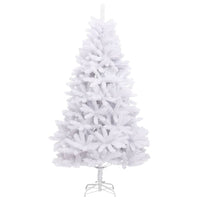vidaXL Albero di Natale Artificiale Incernierato con Base Bianco 300cm