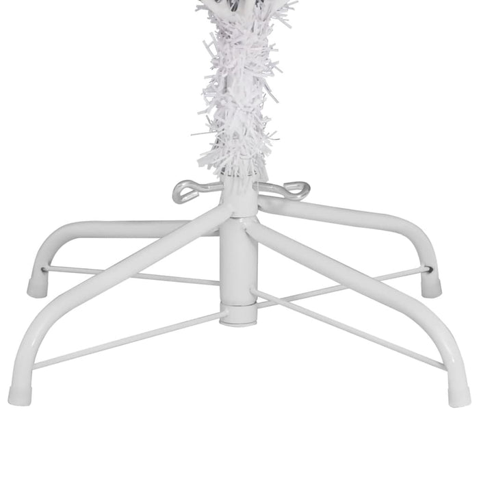 vidaXL Albero di Natale Artificiale Incernierato con Base Bianco 300cm