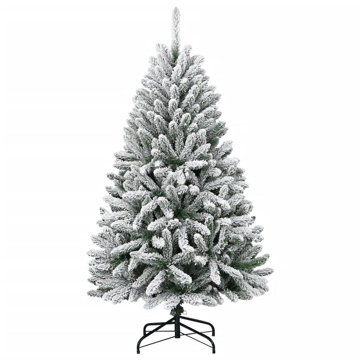 Albero Natale Artificiale Incernierato con Neve Fioccata-Albero Natalizio 150 cm 407114