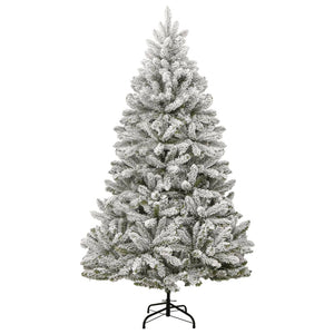 Albero Natale Artificiale Incernierato con Neve Fioccata 180 cm 357793