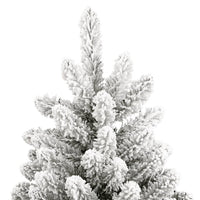 Albero Natale Artificiale Incernierato con Neve Fioccata 180 cm