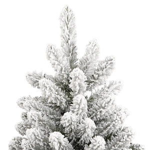 Albero Natale Artificiale Incernierato con Neve Fioccata 210 cm 357794