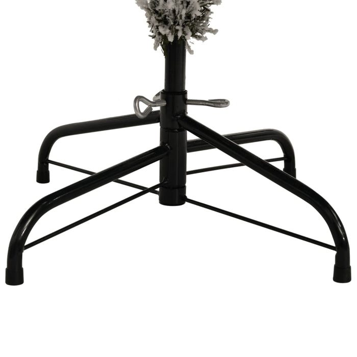 Albero Natale Artificiale Incernierato con Neve Fioccata 210 cm