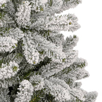Albero Natale Artificiale Incernierato con Neve Fioccata 210 cm