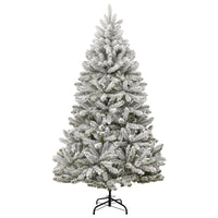 Albero Natale Artificiale Incernierato con Neve Fioccata 240 cm 357795