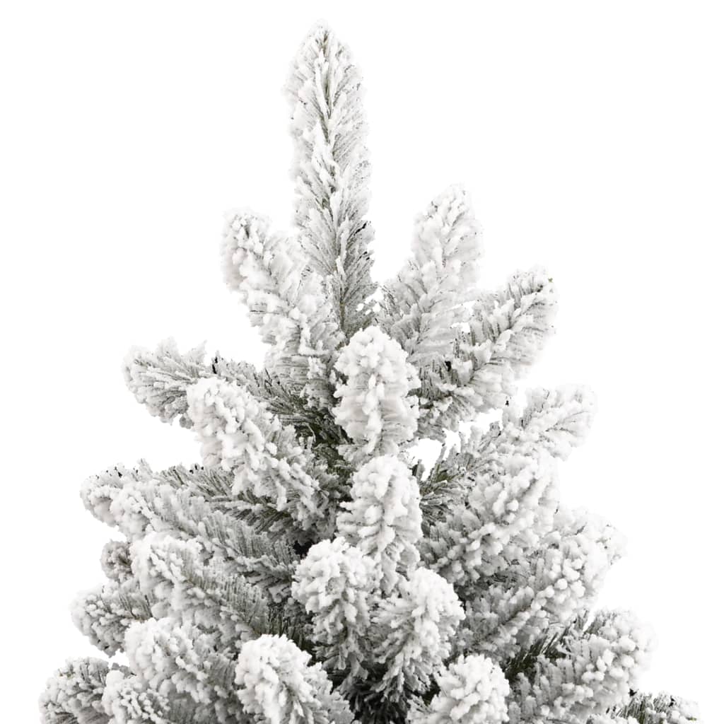Albero Natale Artificiale Incernierato con Neve Fioccata 240 cm 357795