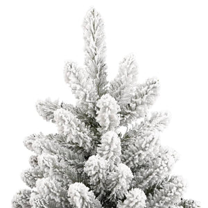 Albero Natale Artificiale Incernierato con Neve Fioccata 240 cm 357795