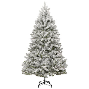 vidaXL Albero Natale Artificiale Incernierato con Neve Fioccata 270 cm