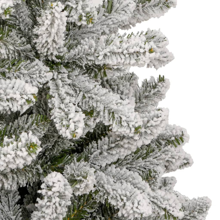 Albero Natale Artificiale Incernierato con Neve Fioccata-Albero Natalizio 270 cm