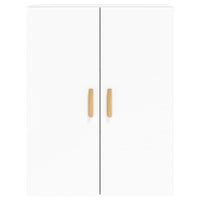 Armadietti a Parete 2 pz Bianchi in Legno Multistrato 3197873