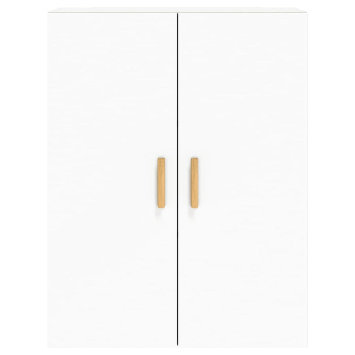 Armadietti a Parete 2 pz Bianchi in Legno Multistrato 3197873
