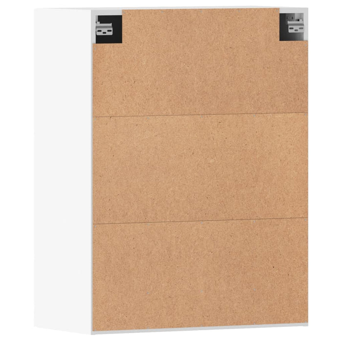 Armadietti a Parete 2 pz Bianchi in Legno Multistrato 3197873