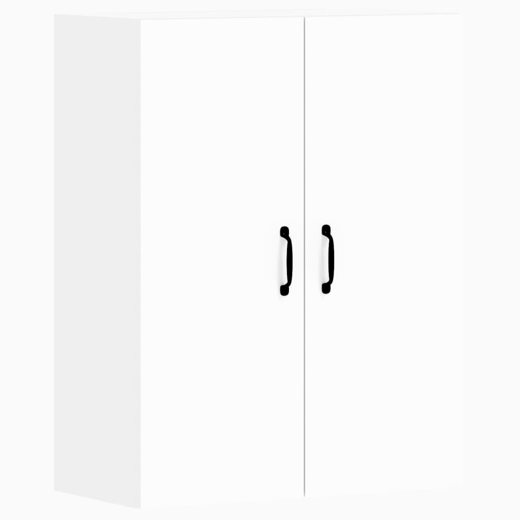 Armadietti a Parete 2 pz Bianchi in Legno Multistrato 3197881