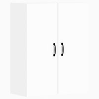 vidaXL Armadietti a Parete 2 pz Bianchi in Legno Multistrato