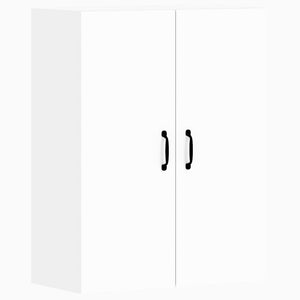 vidaXL Armadietti a Parete 2 pz Bianchi in Legno Multistrato