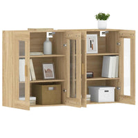 Armadietti a Parete 2 pz Rovere Sonoma in Legno Multistrato 3197899