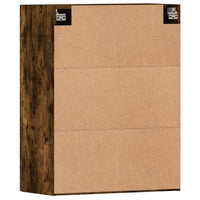 Armadietti a Parete 2 pz Rovere Fumo in Legno Multistrato 3197902