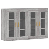 Armadietti a Parete 2 pz Grigio Sonoma in Legno Multistratocod mxl 69652