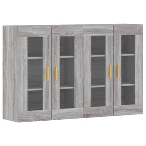 Armadietti a Parete 2 pz Grigio Sonoma in Legno Multistratocod mxl 69652