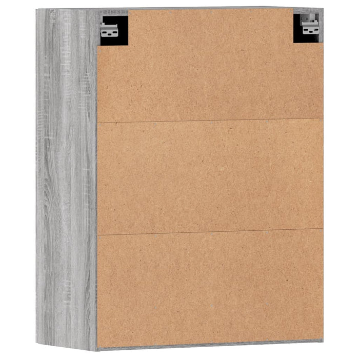 Armadietti a Parete 2 pz Grigio Sonoma in Legno Multistrato 3197903