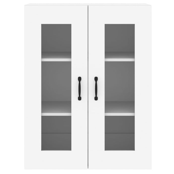 Armadietti a Parete 2 pz Bianchi in Legno Multistrato 3197905