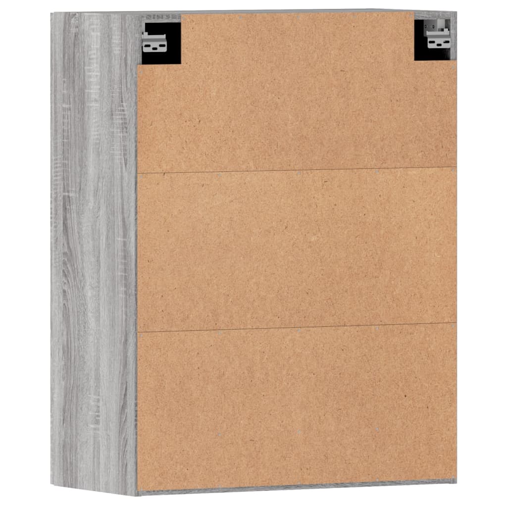 Armadietti a Parete 2 pz Grigio Sonoma in Legno Multistrato 3197911