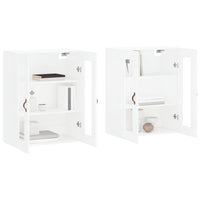 Armadietti a Parete 2 pz Bianchi in Legno Multistratocod mxl 119383