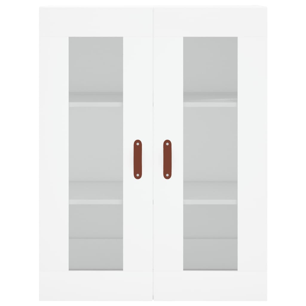 Armadietti a Parete 2 pz Bianchi in Legno Multistrato 3197913