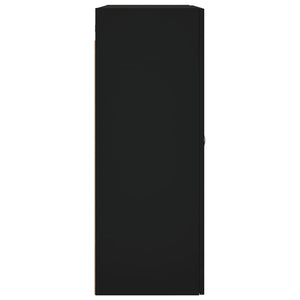 Armadietti a Parete 2 pz Neri in Legno Multistrato 3197922