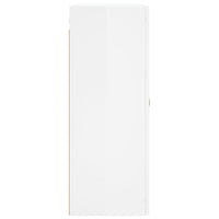 Armadietti a Parete 2 pz Bianco Lucido in Legno Multistrato 3197923