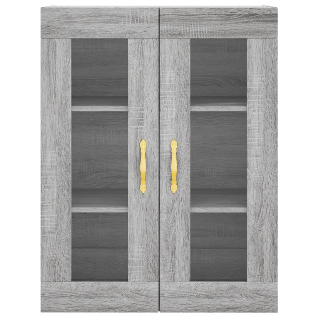 Armadietti a Parete 2 pz Grigio Sonoma in Legno Multistrato 3197927