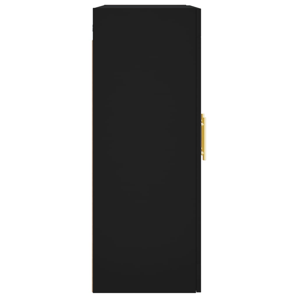 Armadietti a Parete 2 pz Neri in Legno Multistrato 3197930