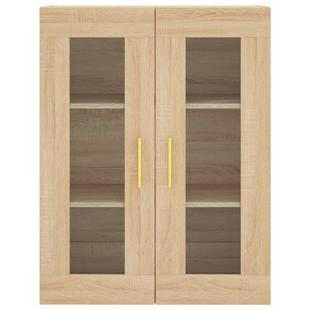 Armadietti a Parete 2 pz Rovere Sonoma in Legno Multistrato 3197932