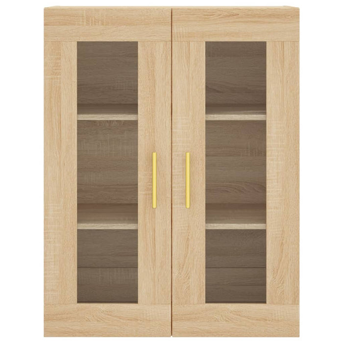 Armadietti a Parete 2 pz Rovere Sonoma in Legno Multistrato 3197932