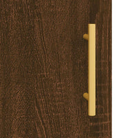 Armadietti a Parete 2 pz Rovere Marrone in Legno Multistrato 3197936