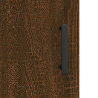 Armadietti a Parete 2 pz Rovere Marrone in Legno Multistrato 3197952