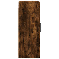 Armadietti a Parete 2 pz Rovere Fumo in Legno Multistrato