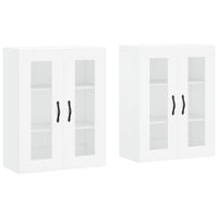 Armadietti a Parete 2 pz Bianchi in Legno Multistratocod mxl 83412