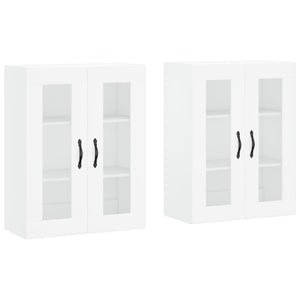 Armadietti a Parete 2 pz Bianchi in Legno Multistratocod mxl 83412