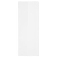 Armadietti a Parete 2 pz Bianco Lucido in Legno Multistrato 3197971