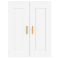 Armadietti a Parete 2 pz Bianchi in Legno Multistrato 3197977